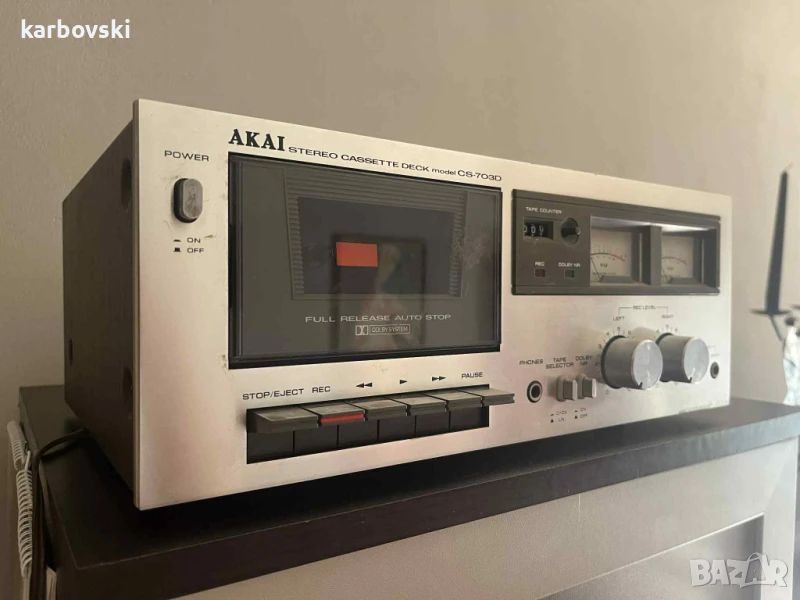 Ретро Hi-Fi Касетен дек AKAI CS-703D, снимка 1