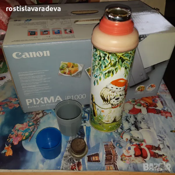 Стар термус-1 литър, снимка 1