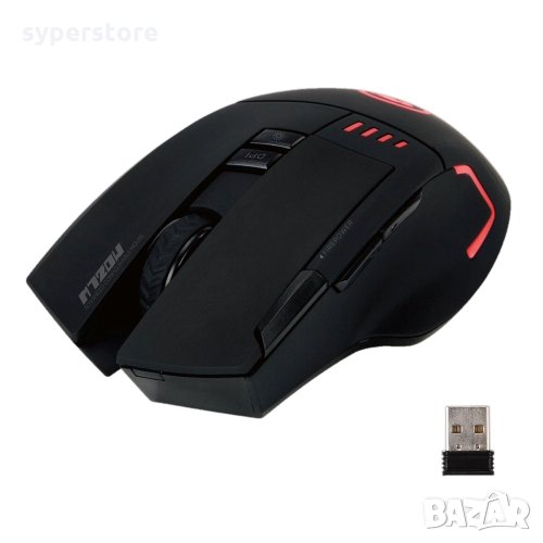 Мишка Безжична Геймърска Marvo M720W Черна 4800dpi 8btn Оптична Wireless Mouse, снимка 1