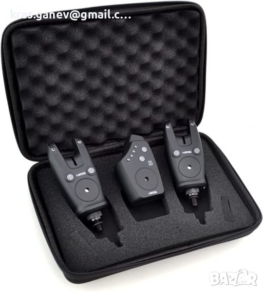 Hirisi Tackle Безжична аларма за ухапване в калъф за носене, снимка 1