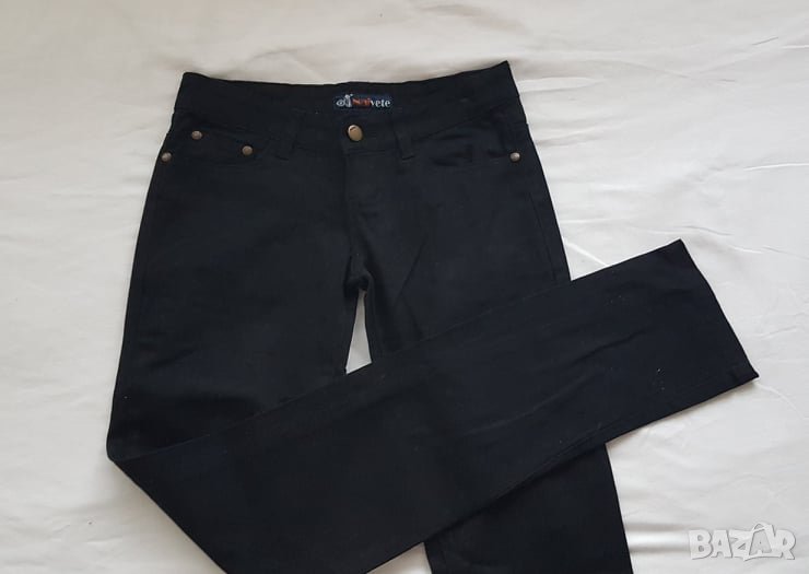 Черен панталон,тип дънки, 25 номер, снимка 1
