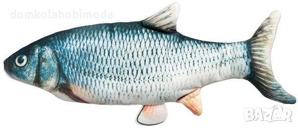 Котешка играчка-риба с движение,Сензор за допир, USB кабел зарждане,28х4х15 см, снимка 1