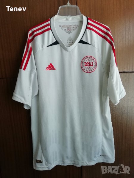 Denmark Adidas оригинална тениска футболна фланелка Дания L, снимка 1
