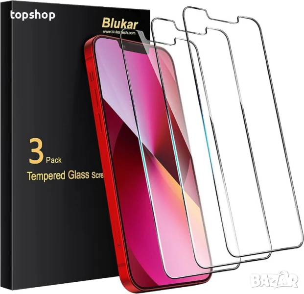 Blukar 3бр. протектори за iPhone 14/13/13 Pro 6,1 инч Screen Protector, снимка 1