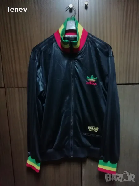 Adidas Chile 62 Rasta Bob Marley Originals оригинално горнище размер L Боб Марли Адидас, снимка 1