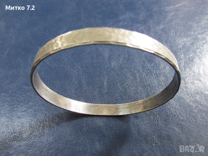 дамска сребърна гривна - 9, снимка 1