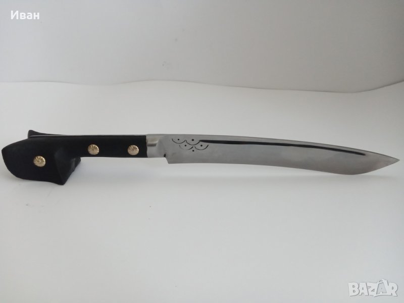 Масивен Нож Каракулак с Дървена Кания за Възтановки, снимка 1