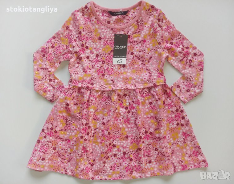 Рокля George с дълъг ръкав, 18-24 месеца, ръст до 92 см, снимка 1