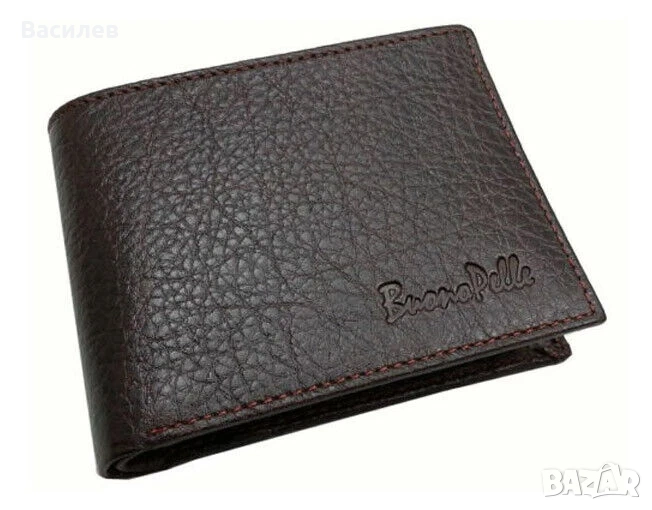 Buono Pelle нов мъжки портфейл портмоне естествена кожа внос Англия, снимка 1