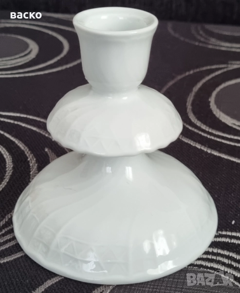 Hutschenreuther порцеланов свещник 1969 год. Германия, снимка 1