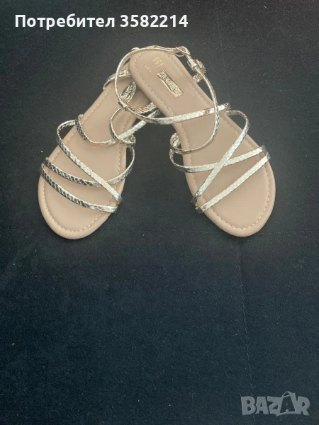 Нови златисти сандали Primark номер 38, снимка 1