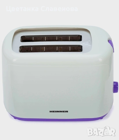 Тостер за 2 филийки 750 W, снимка 4 - Тостери - 53292182