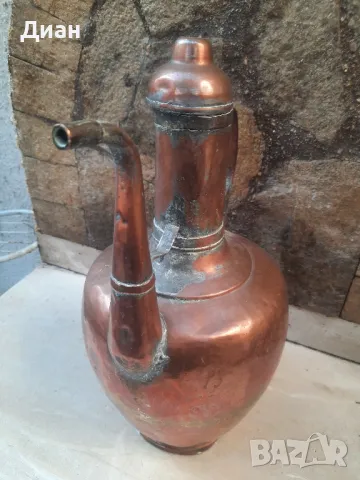меден бакърен ибрик кана, снимка 5 - Антикварни и старинни предмети - 48500613