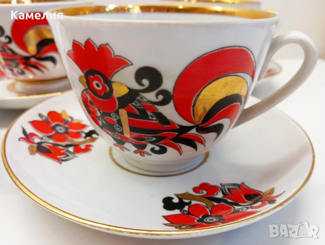 Руски порцелан , снимка 3 - Чаши - 50906758