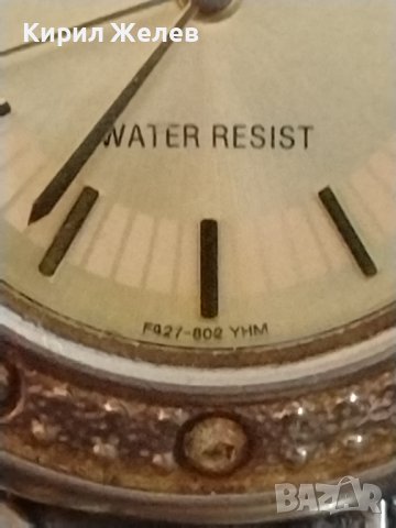 Дамски часовник Q/Q WATER RESISTANT QUARTZ с кристали работи 42547, снимка 5 - Дамски - 43757057