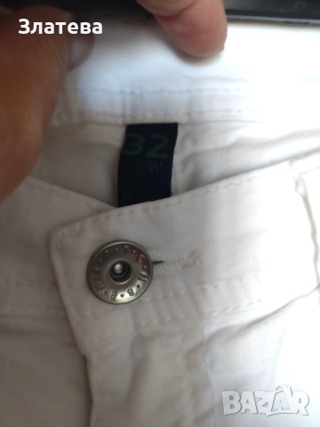 Бели дънки Benetton Skinny номер 40 - 25 лв, снимка 2 - Дънки - 51600404