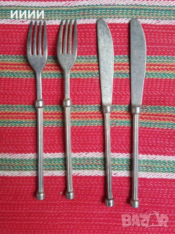 Посребрени прибори , снимка 2 - Антикварни и старинни предмети - 52351664