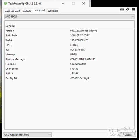 Видео карта AMD Radeon Dell HD 5450 512MB GDDR3 64bit DMS-59 PCI-E, снимка 13 - Видеокарти - 50889994