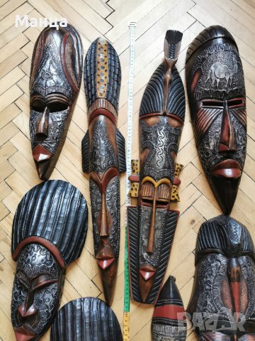 Африкански  маски 8 броя, снимка 2 - Декорация за дома - 37084791