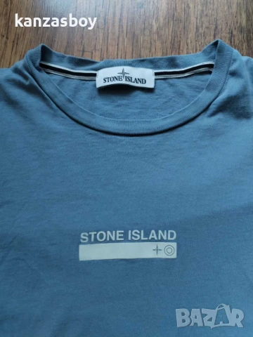 stone island - страхотна мъжка тениска КАТО НОВА Л, снимка 2 - Тениски - 50535898