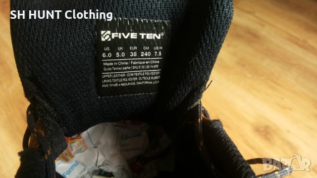 FIVE TEN Guide Tennie Waterproof Leather Shoes EUR 38 / UK 5 естествена кожа водонепромокаеми - 464, снимка 18 - Детски обувки - 43427885