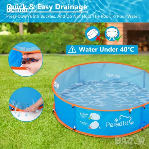 Peradix 4 в 1 бебешки басейн, плажна палатка с UV слънцезащитен навес и мрежа против комари, снимка 6 - Други - 49689545