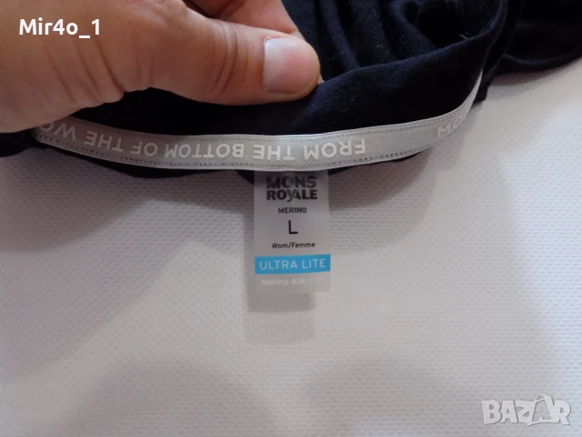 тениска mons royale merino wool потник блуза фанела худи дамска оригинал планина туризъм спортна L, снимка 6 - Тениски - 50748946