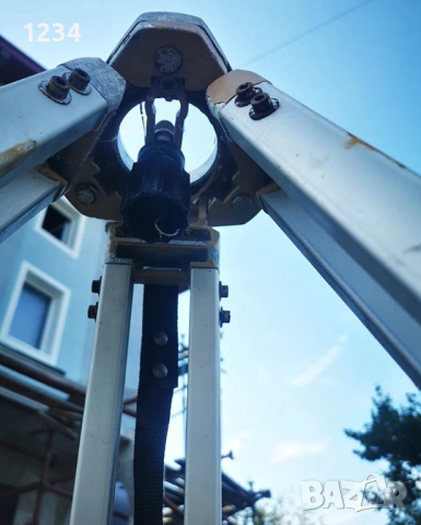 алуминиев стенд за оптичен нивел (стойка) тринога трипод, снимка 3 - Други инструменти - 51726519