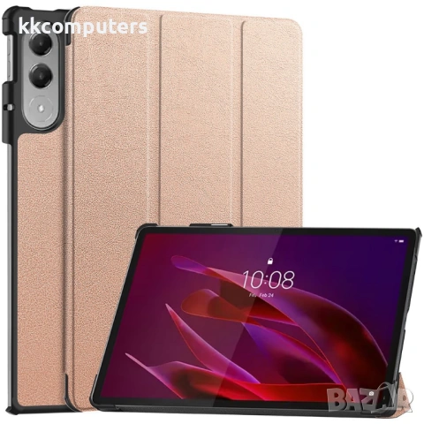Кожен Калъф за Lenovo Yoga Tab 11.1 със Стойка - PU Кожа, Защита от Падане, Вкл. Протектор за Екран , снимка 5 - Калъфи, кейсове - 53267220