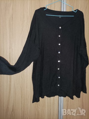 Макси черна жилетка , снимка 3 - Жилетки - 44048299