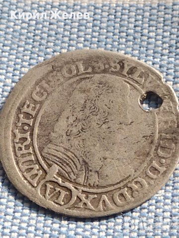 Сребърна монета 6 кройцера 1674г. Силвия Фридрих Вюртемберг Олс Силезия 13788
