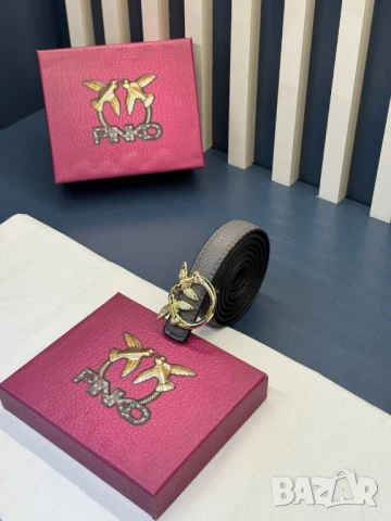 колани от естествена кожа в кутия pinko 