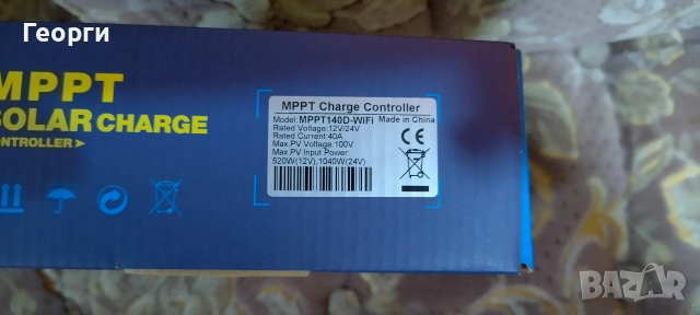 Соларен MPPT 140D контролер 40A с вход от PV до 100V, снимка 4 - Друга електроника - 52732134