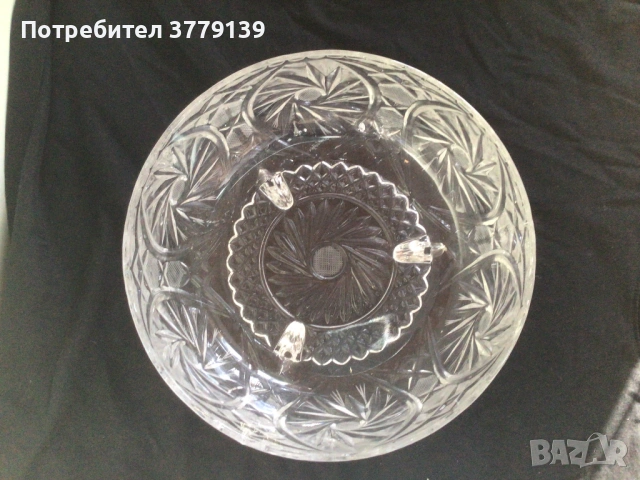 Кристална фруктиера/купа, снимка 2 - Други - 53227196