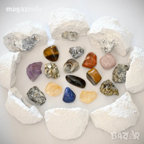 Разбий Открий,Подарък изненада,Парти подаръци,Забавни подаръци,3 бр гипсови геоди с кристали,Родопис, снимка 3 - Други игри - 50923982