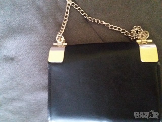 Дамска малка черна чантичка с дълъг синджир, снимка 5 - Чанти - 33281132