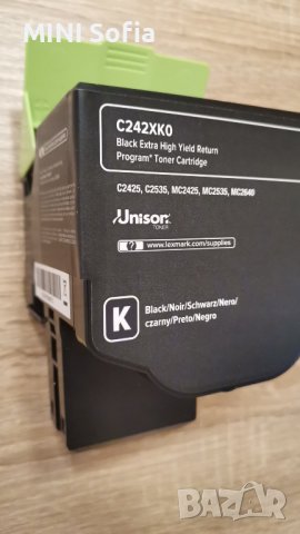 ТОНЕР КАСЕТА за принтер Lexmark C242ХK0 Black Ultra High Toner , снимка 2 - Консумативи за принтери - 36743537