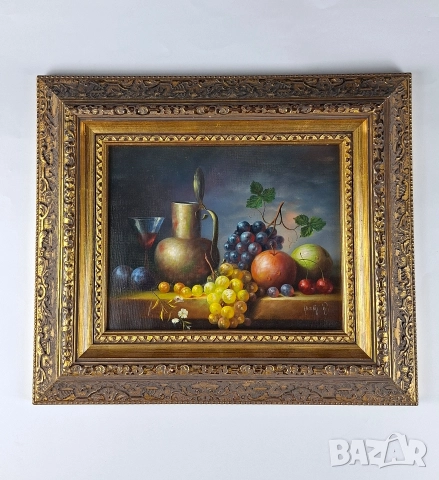 Картина натюрморт с плодове - масло върху платно