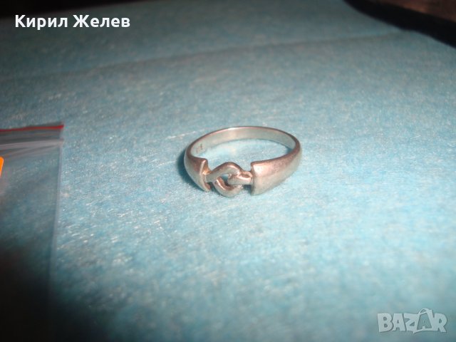 СТАР АНГЛИЙСКИ СРЕБЪРЕН АРТ ДИЗАЙН КРАСИВ ПРЪСТЕН СРЕБРО 925 РЪЧНА ИЗРАБОТКА 26241, снимка 6 - Пръстени - 34630712