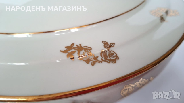 LIMOGES - D.R.B - Антикварен френски порцелан терин Много голям съд за топло сервиране супник сервиз, снимка 10 - Други ценни предмети - 53261159