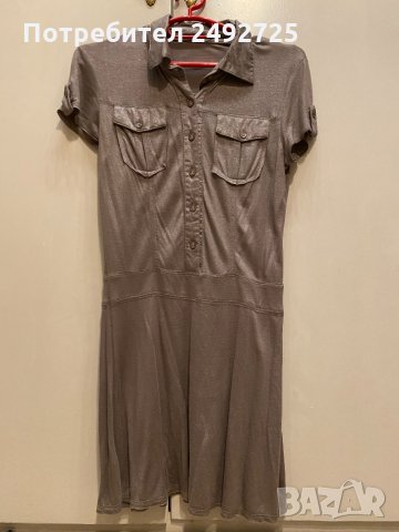 ✅рокля, туника, бежово , снимка 1