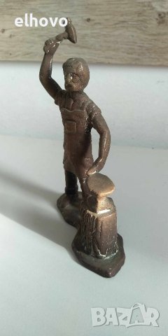 Колекционерска метална фигурка на ковач, снимка 4 - Антикварни и старинни предмети - 43937486