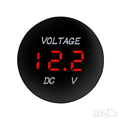 Водоустойчив цифров волтметър DC 12V-24V LED дисплей, снимка 4 - Аксесоари и консумативи - 49502953