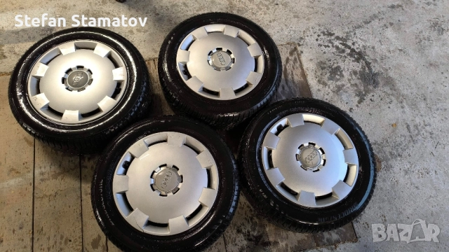 205/55/16 4бр. гуми с джанти и тасове 5х112