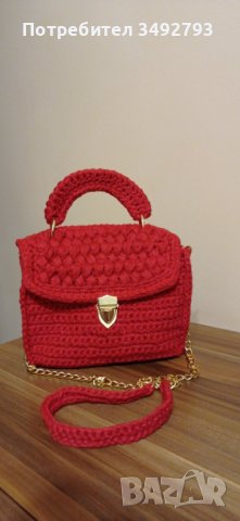 Плетена дамска чанта, снимка 4 - Чанти - 40772279