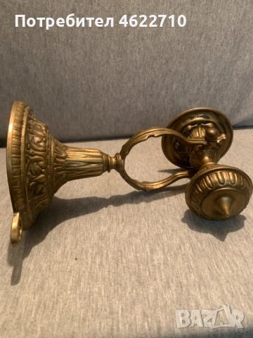  стар  месингов корабен аплик свещникк , снимка 7 - Антикварни и старинни предмети - 53487389