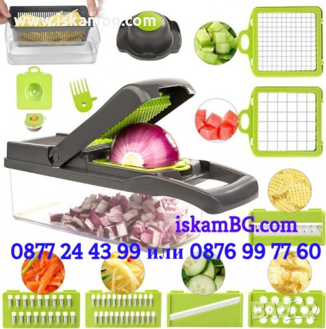 Кухненско ренде 14в1 | Кухненско ренде Vegetable Chopper 14 в 1 - КОД 3758, снимка 3 - Други стоки за дома - 38172963