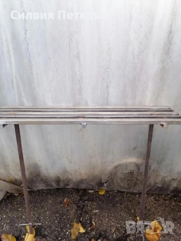 Елегантна пейка от стомана - ръчна изработка