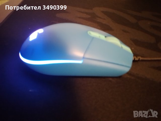 Gaming мишка logitech g102 в синьо, снимка 4 - Клавиатури и мишки - 43899954