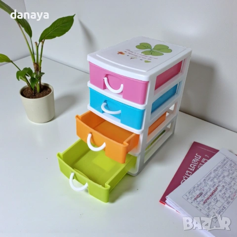 6322 Мини органайзер за бюро с 4 чекмеджета